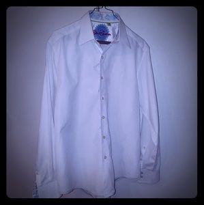 Robert Graham White Button Down Shirt